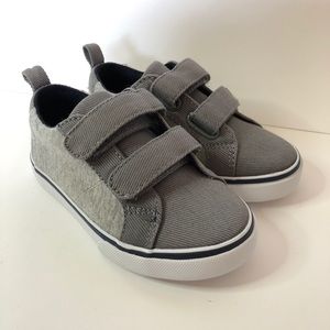 Gymboree Velcro boys size 8 Gray Shoes Toddler NEW